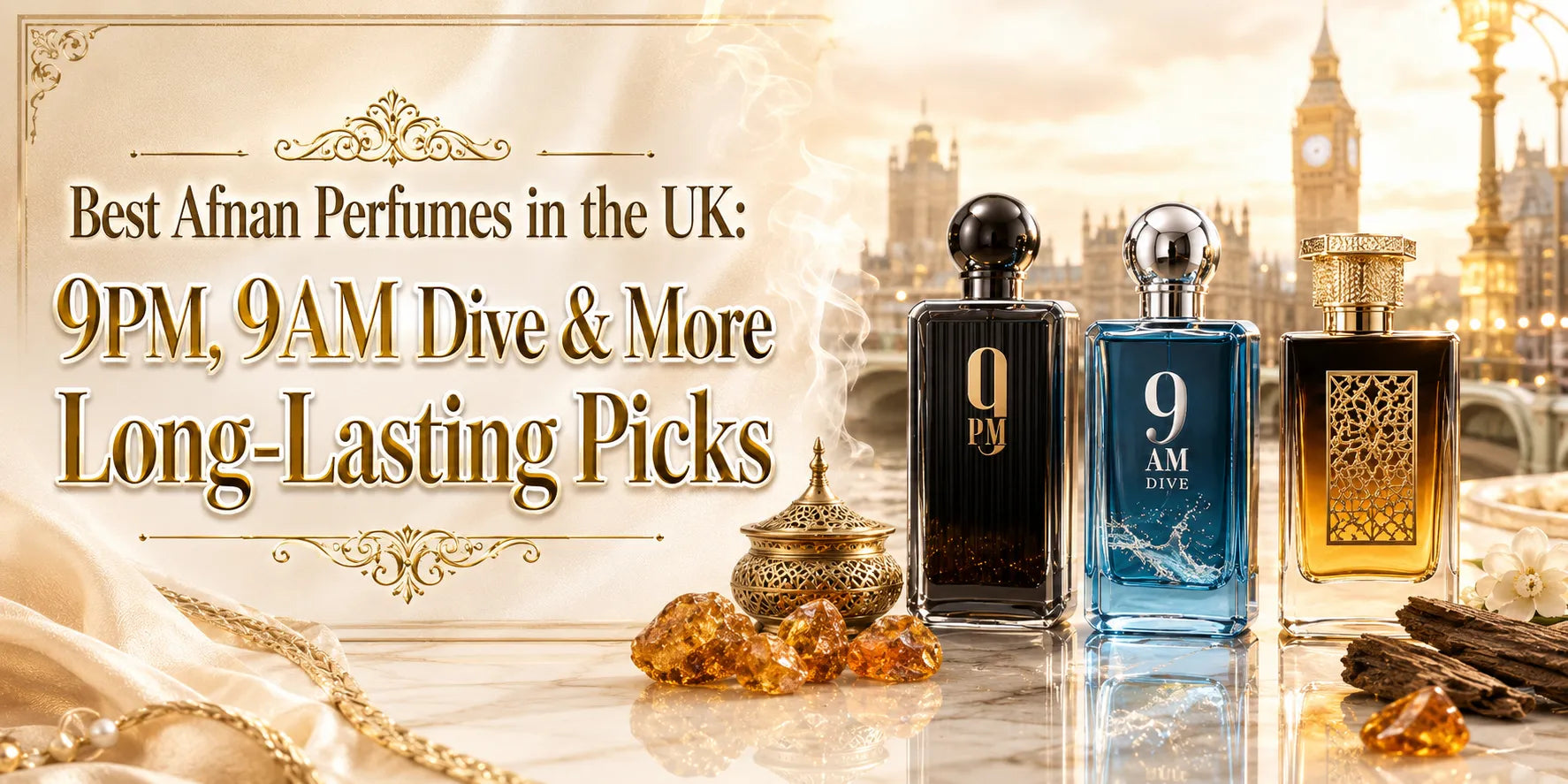 Best Afnan Perfumes in the UK: 9PM, 9AM Dive & More Long-Lasting Picks